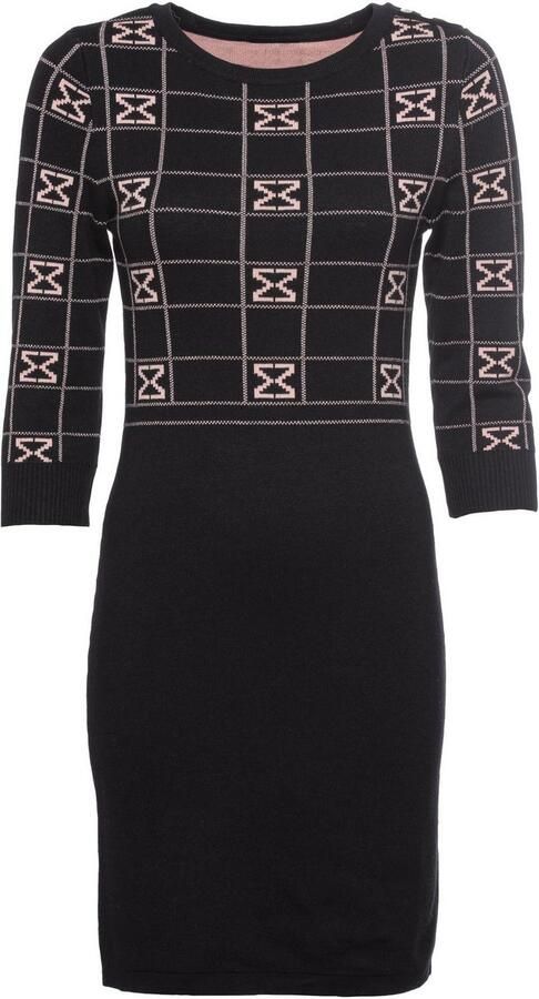 Melrose Gebreide jurk in vrouwelijke mini-lengte met jacquard patroon - Foto 7