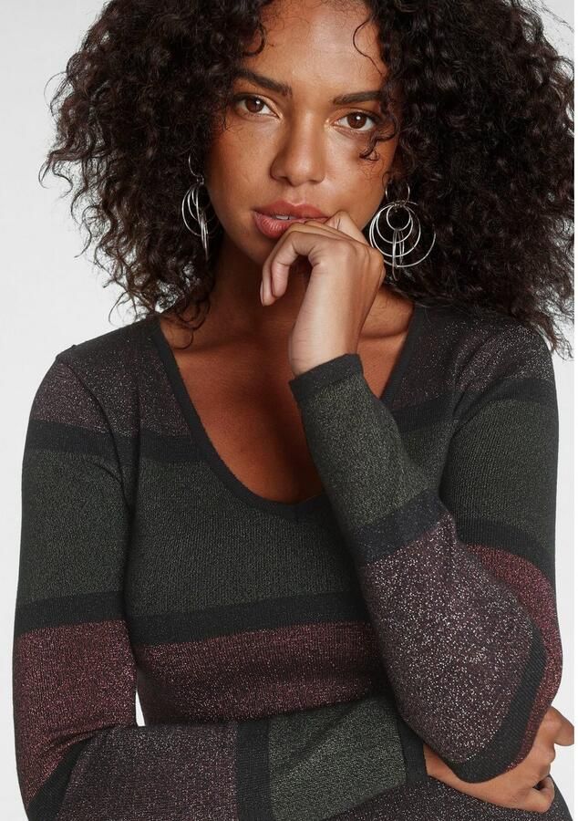 Melrose Gebreide jurk Partymode in mini-lengte met subtiel glittergaren - Foto 2