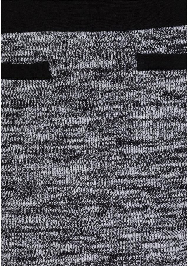 Melrose Gebreide jurk van grofbreisel met contrastdetails