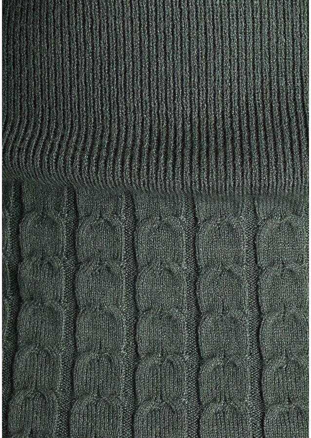 Melrose Gebreide jurk vrouwelijke pasvorm van viscosemix met kabelpatroon