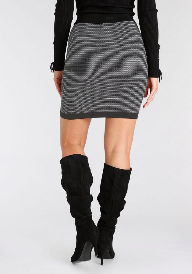 Melrose Gebreide rok in jacquardmotief - Foto 4