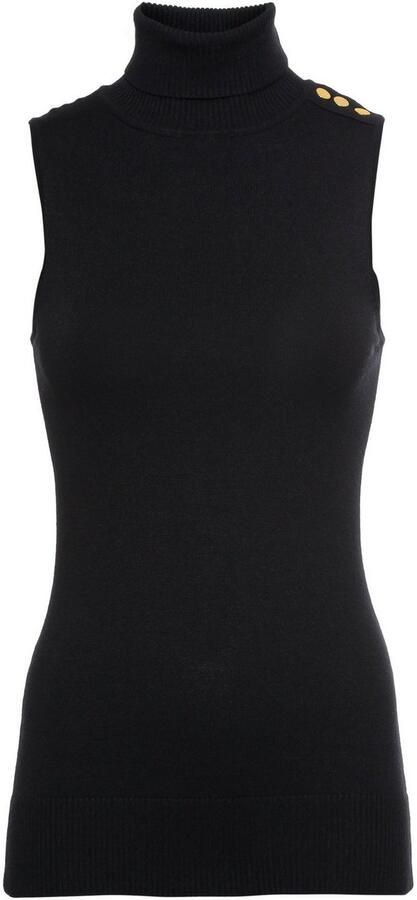 Melrose Gebreide top met col en sierknopen - Foto 7