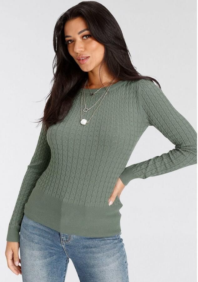 Melrose Gebreide trui met kabelpatroon - Foto 4