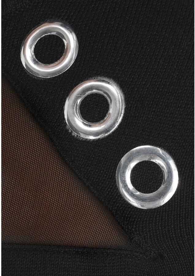 Melrose Gebreide trui met nietendetails en mesh-inzetstuk - Foto 4