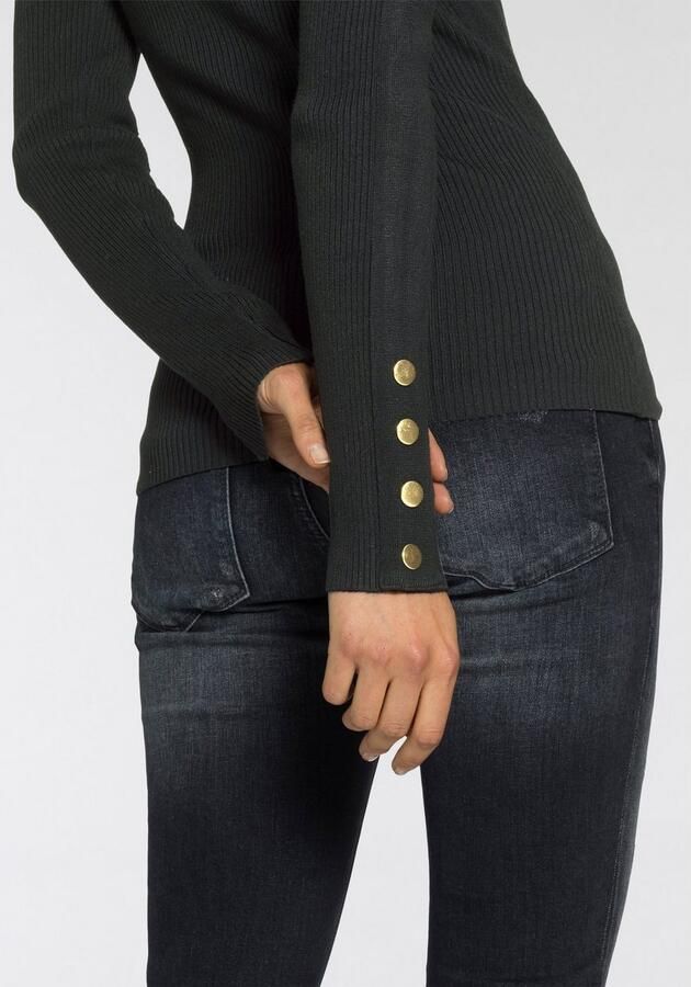 Melrose Gebreide trui van ribkwaliteit met knopen - Foto 5