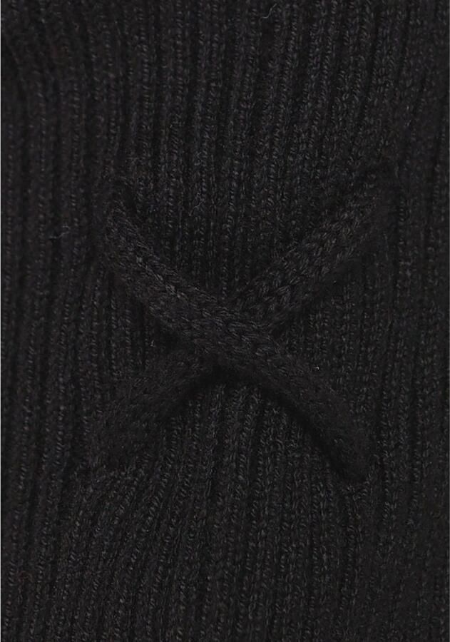 Melrose Gebreide trui vrouwelijke pasvorm van rib met vetersluiting - Foto 3