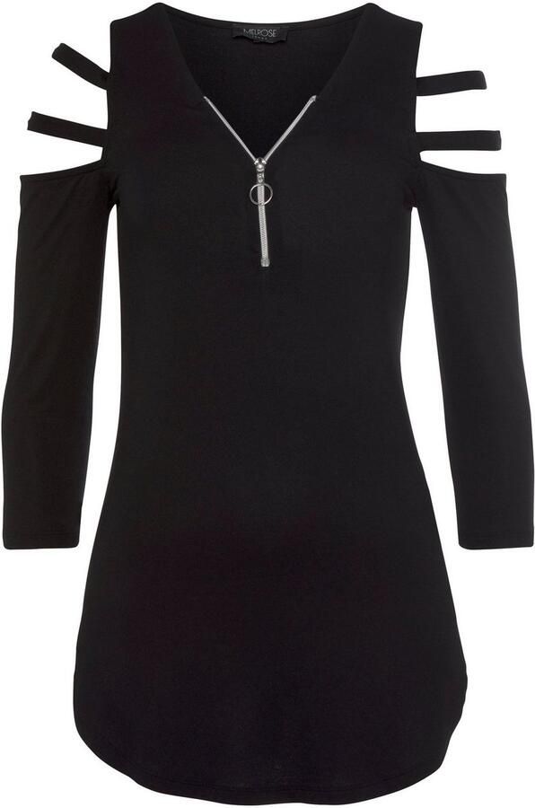 Melrose Shirt met 3 4-mouwen 3 4-mouw figuurgetailleerde pasvorm met modieuze cut-outs - Foto 6