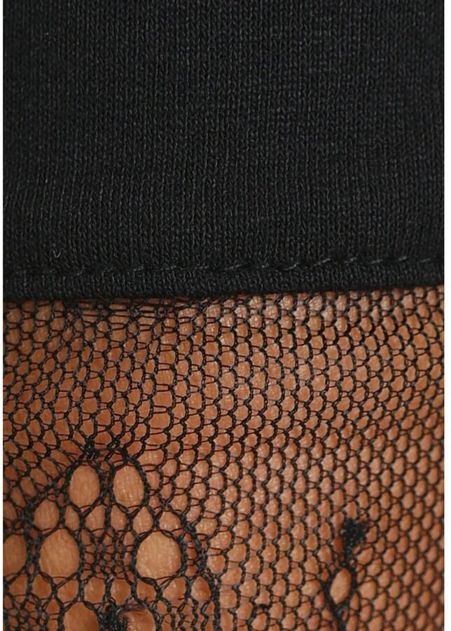 Melrose Shirt met lange mouwen getailleerde pasvorm van jersey en kant - Foto 6