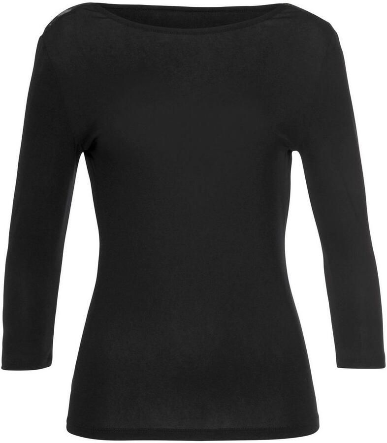 Melrose Shirt met ronde hals 3 4-mouw getailleerde snit met kant - Foto 6