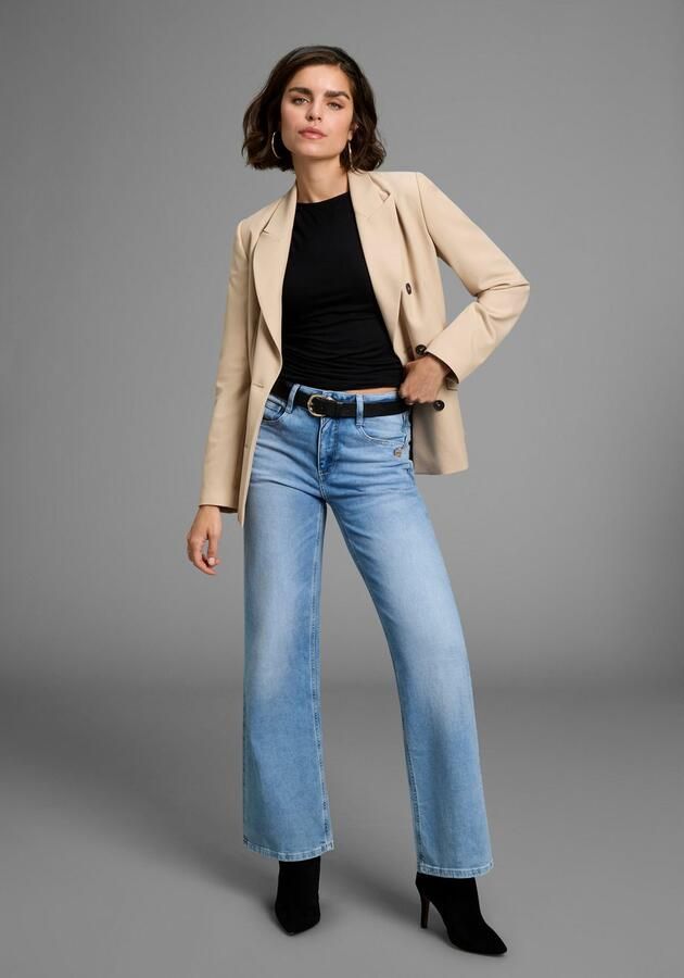 Melrose Shirt met ronde hals 3 4-mouw getailleerde snit met kant - Foto 4