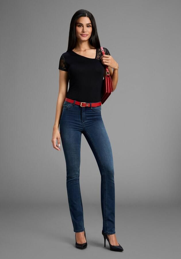 Melrose T-shirt Korte mouwen feminin gesneden asymmetrische hals - Foto 5