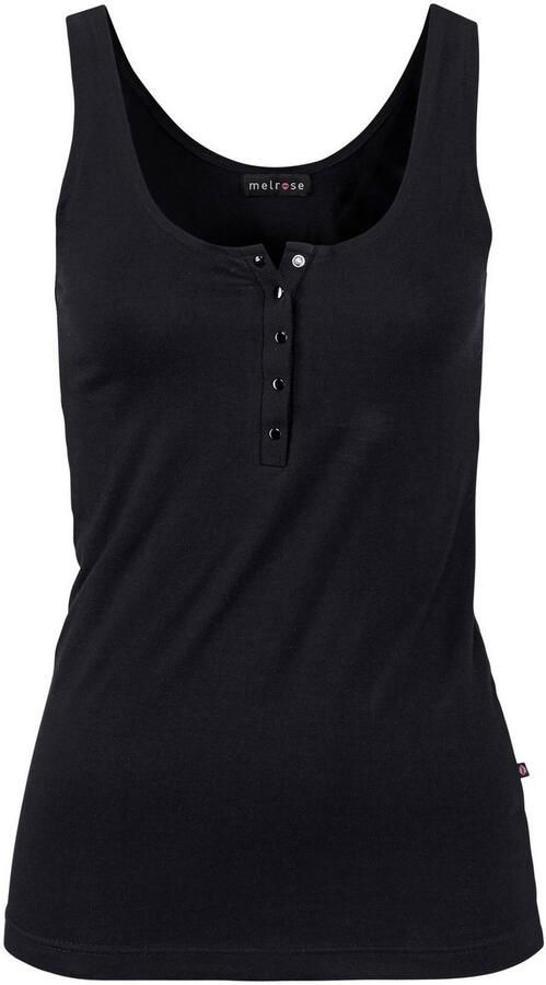 Melrose Tanktop figuuraccentuerend met knoopsluiting (set 2-delig) - Foto 7