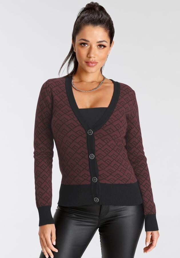 Melrose Vest in trendy jacquardpatroon met knoopsluiting - Foto 7