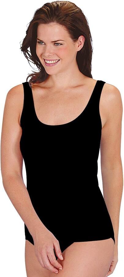 Mey Tanktop Noblesse zonder opstaande zijnaden slim fit diepe ronde halslijn - Foto 2