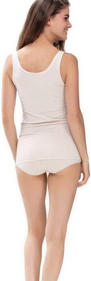 Mey Hemd Superfine Organic brede bandjes diepe ronde hals single jersey elastisch (2 stuks Set van 2) - Foto 5