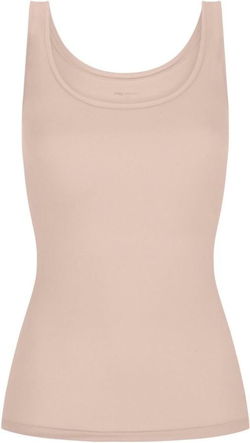 Mey Hemd Superfine Organic brede bandjes diepe ronde hals single jersey elastisch (2 stuks Set van 2) - Foto 3