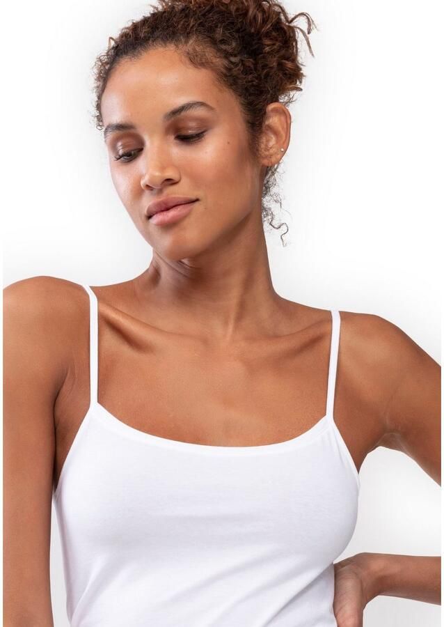 Mey Hemd Superfine Organic fijne bandjes katoenmix single jersey ademend (Set van 2)