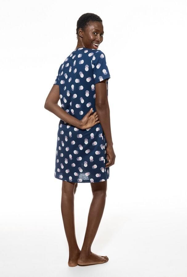 Mey Nachthemd SCRIBBLED DOTS Kleurrijke stippenprint