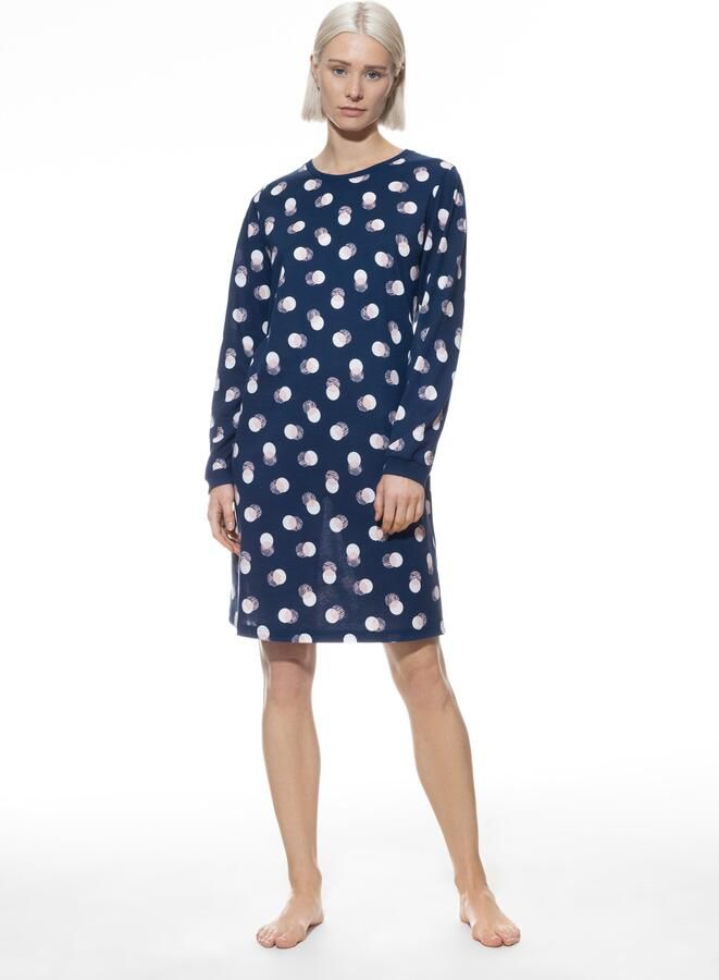 Mey Nachthemd SCRIBBLED DOTS met all-over stippenprint - Foto 4