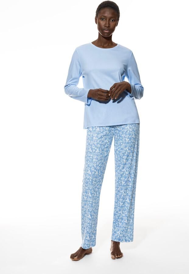 Mey Pyjama Flower Meadow Comfortband ronde hals comfortabel single jersey lange mouw (2-delig) - Foto 4