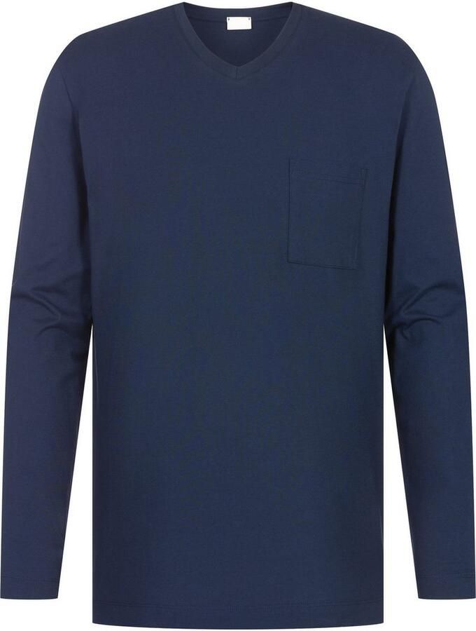 Mey Pyjama Straight Shirt met lange mouwen en borstzak (2-delig)