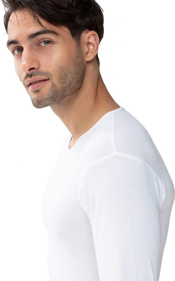 Mey Shirt met lange mouwen Casual katoen (K) Elastische halsafsluiting - Foto 2