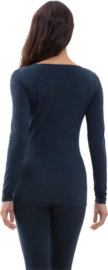 Mey Shirt met lange mouwen COTTON PURE Diepe ronde hals - Foto 2