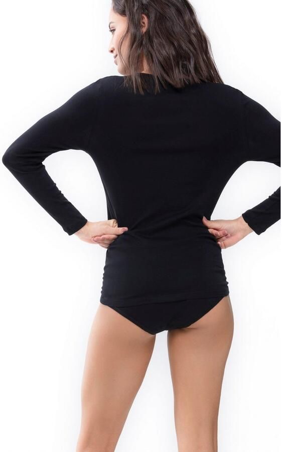 Mey Shirt met lange mouwen Noblesse Zonder opstaande zijnaad - Foto 3
