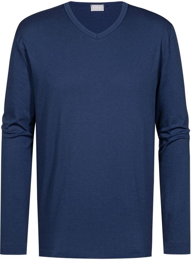 Mey Shirt met lange mouwen SOLID NIGHT T-shirt van interlock-jersey