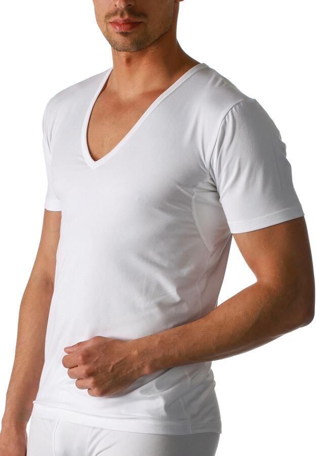 Mey Shirt voor eronder Dry Cotton Functional Korte mouw diepe V-hals single jersey met extra lange rug (1 stuk) - Foto 9
