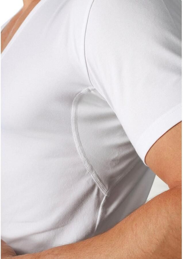Mey Shirt voor eronder Dry Cotton Functional Korte mouw diepe V-hals single jersey met extra lange rug (1 stuk) - Foto 2