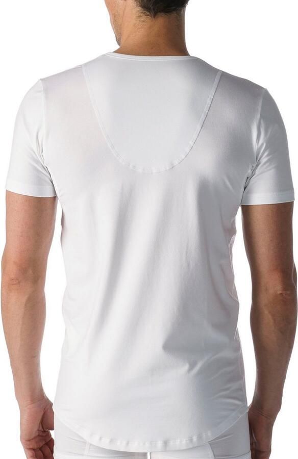 Mey Shirt voor eronder Dry Cotton Functional Korte mouw ronde hals single jersey met extra lange rug - Foto 11