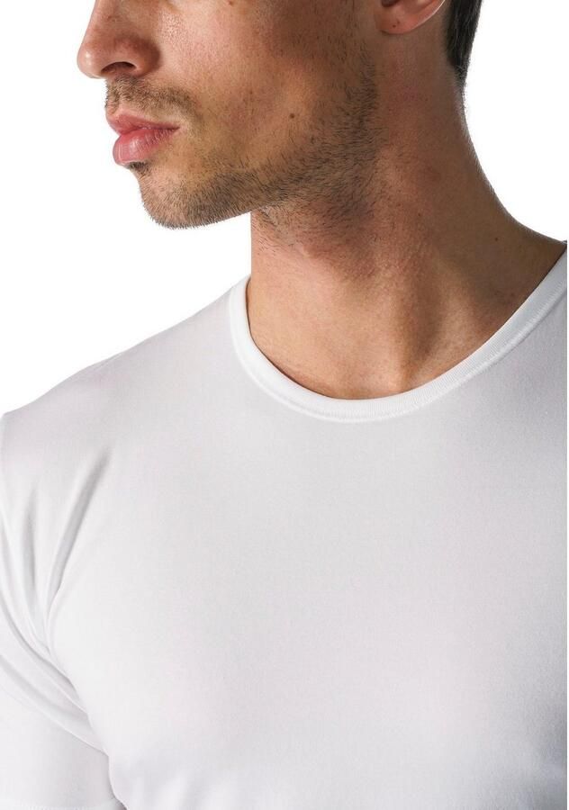 Mey Shirt voor eronder Dry Cotton Functional Korte mouw ronde hals single jersey met extra lange rug - Foto 6