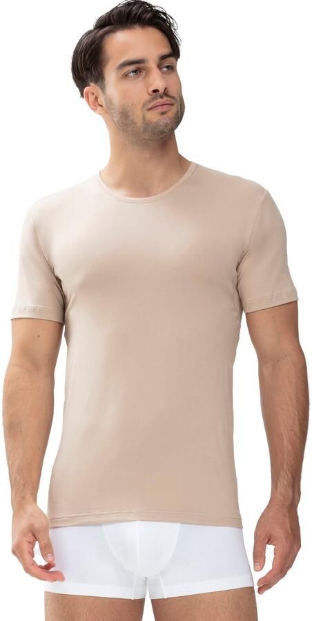 Mey Shirt voor eronder Dry Cotton Functional Korte mouw ronde hals single jersey met extra lange rug - Foto 5