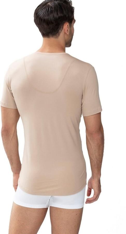 Mey Shirt voor eronder Dry Cotton Functional Korte mouw ronde hals single jersey met extra lange rug - Foto 4