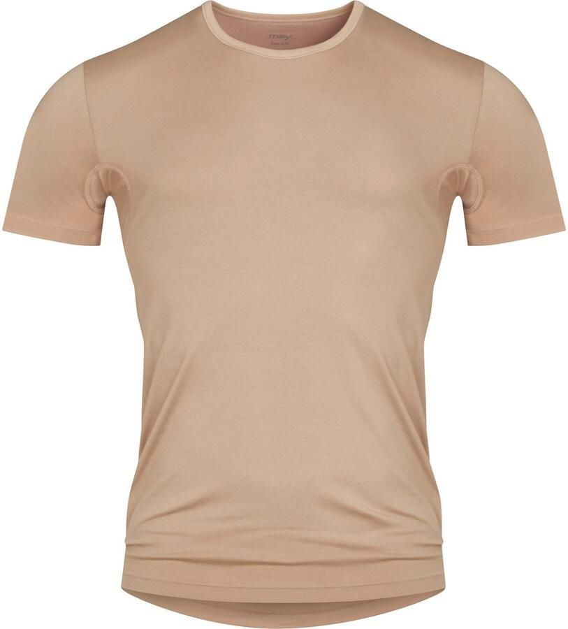 Mey Shirt voor eronder Dry Cotton Functional Korte mouw ronde hals single jersey met extra lange rug