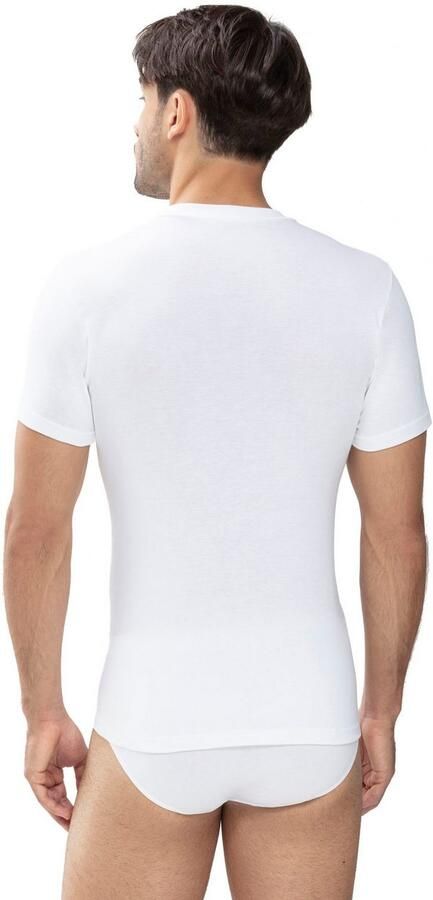 Mey Shirt voor eronder Noblesse zonder zijnaden fijnrib ronde halslijn korte mouw ademend - Foto 7