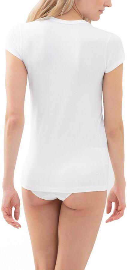 Mey T-shirt COTTON PURE Ronde hals met col - Foto 3