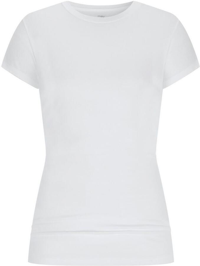 Mey T-shirt COTTON PURE Ronde hals met col