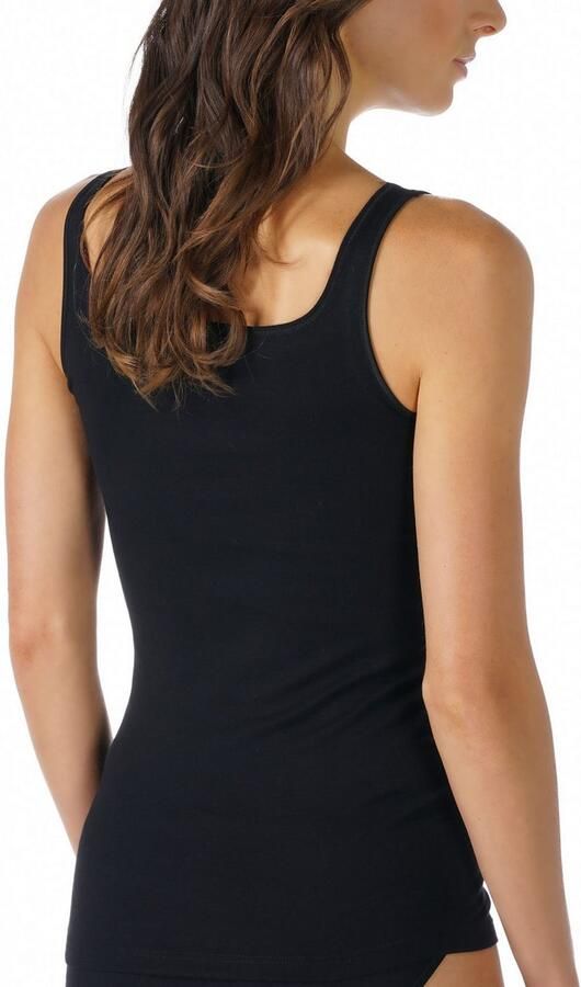Mey Tanktop Noblesse smalle pasvorm brede bandjes diepe v-hals - Foto 3