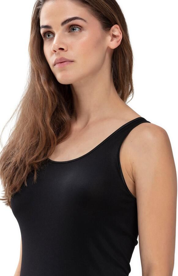 Mey Tanktop Serie Emotion zonder zijnaden brede bandjes fijnrib ronde halslijn - Foto 4