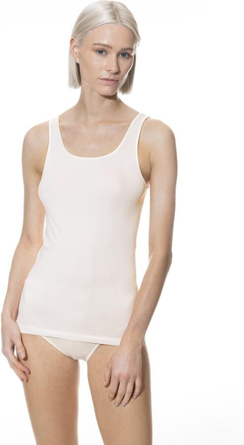 Mey Tanktop Serie Emotion zonder zijnaden brede bandjes fijnrib ronde halslijn - Foto 6