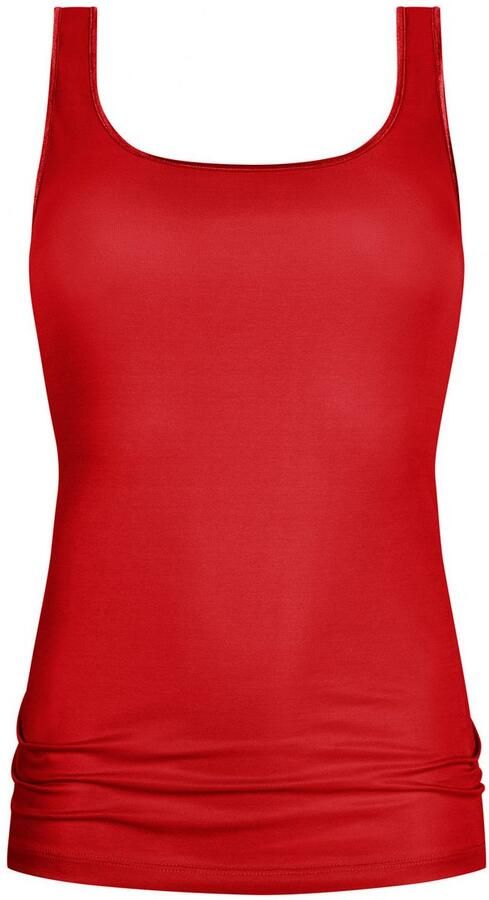 Mey Tanktop Serie Emotion zonder zijnaden brede bandjes fijnrib ronde halslijn