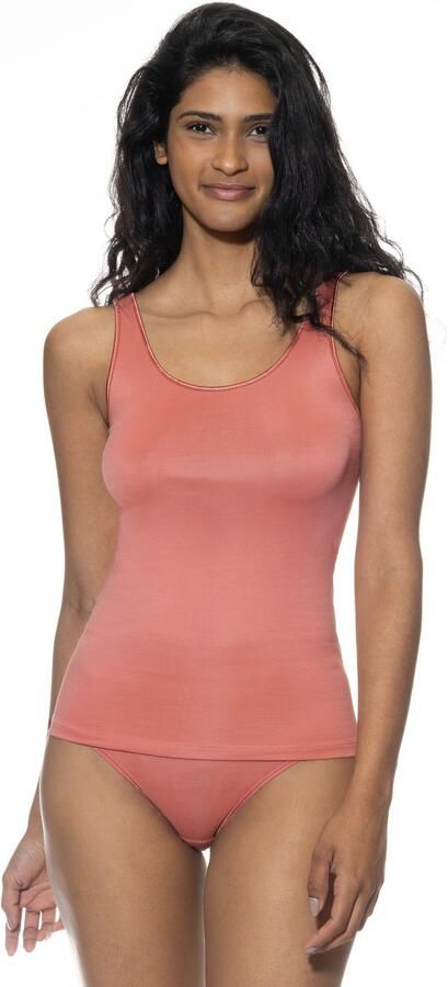 Mey Tanktop Serie Emotion zonder zijnaden brede bandjes fijnrib ronde halslijn - Foto 5