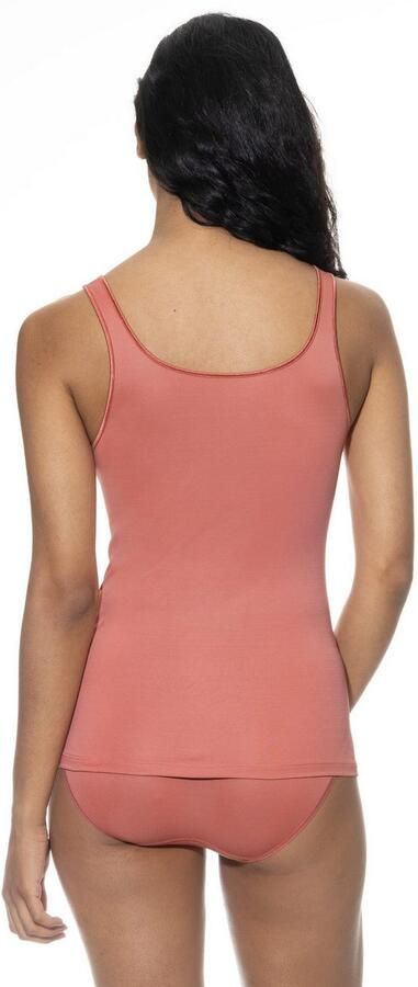 Mey Tanktop Serie Emotion zonder zijnaden brede bandjes fijnrib ronde halslijn - Foto 4