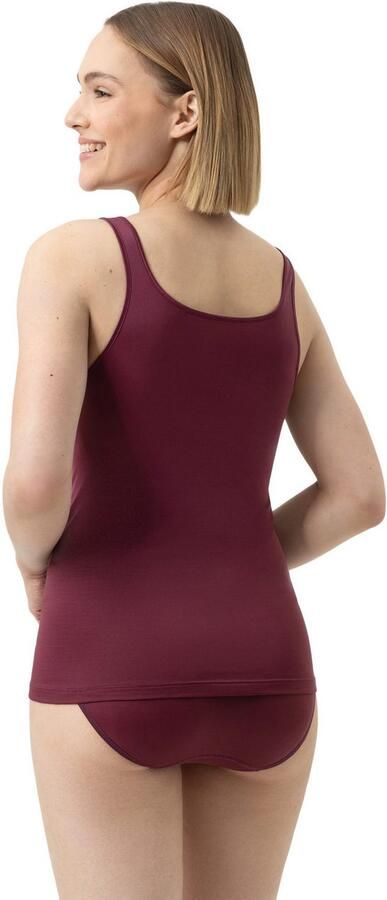 Mey Tanktop Serie Emotion zonder zijnaden brede bandjes fijnrib ronde halslijn - Foto 4