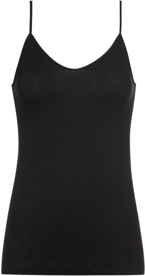 Mey Top met spaghettibandjes Noblesse smalle pasvorm zonder opstaande zijnaden fijnrib - Foto 2