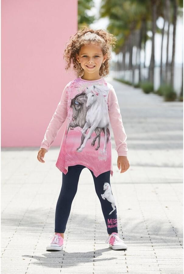 Miss Melody Shirt & legging met mooi paardenmotief (set 2-delig) - Foto 3