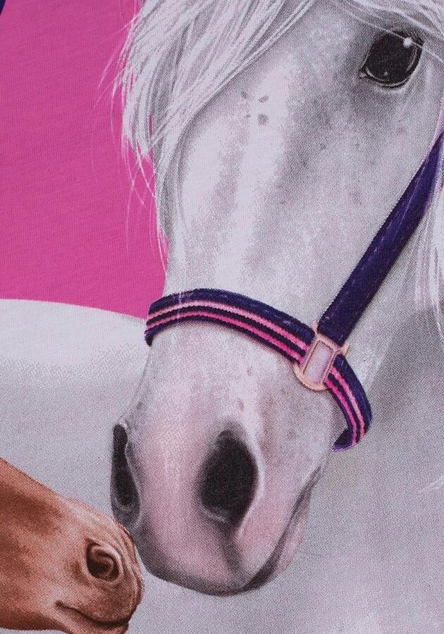 Miss Melody Shirt met lange mouwen met groot paarden-voormotief - Foto 2