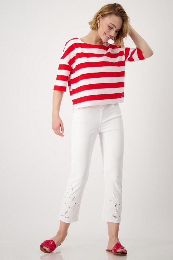 Monari 7 8 jeans met ajourkant - Foto 4